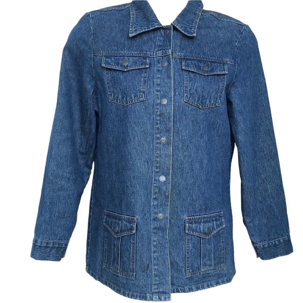 Express Bleus Snap Button jacket shirt denim jean